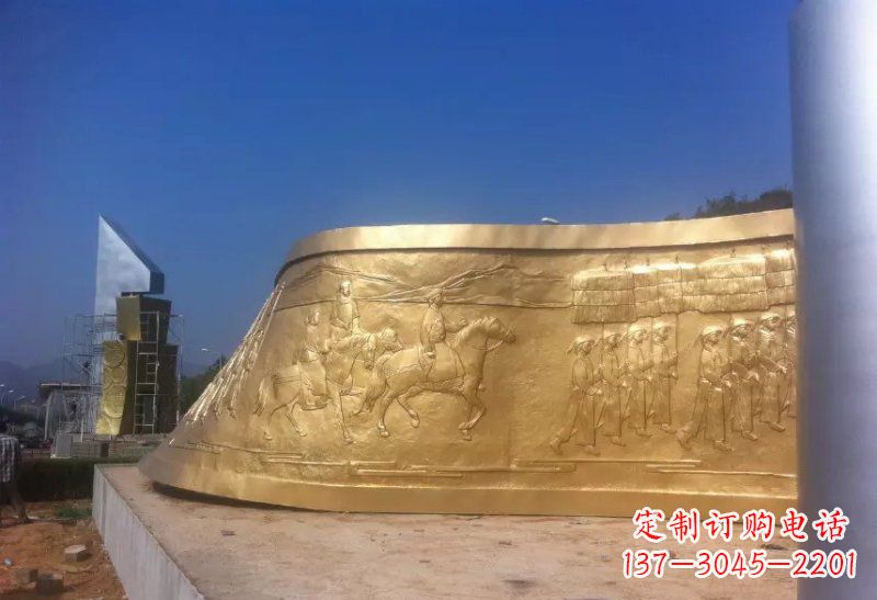 南通广场锻铜书卷雕塑