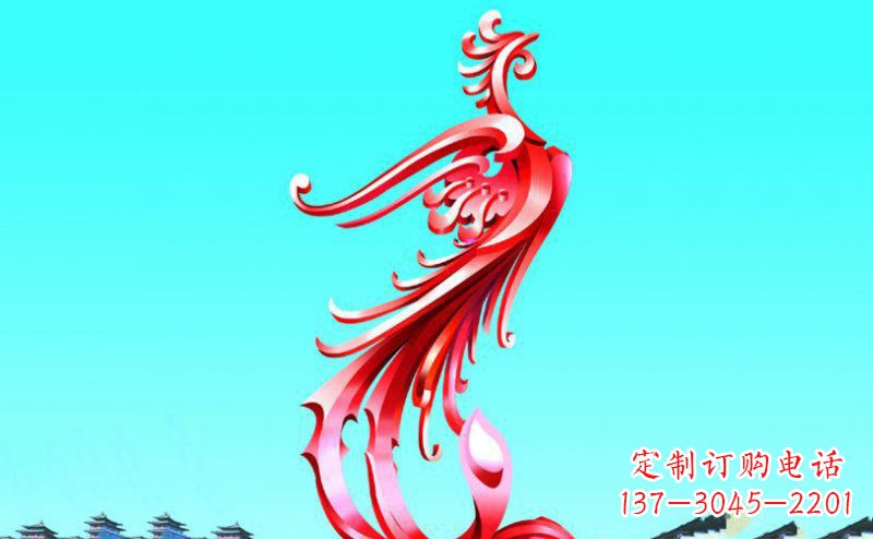 南通精美的凤凰不锈钢塑料雕塑