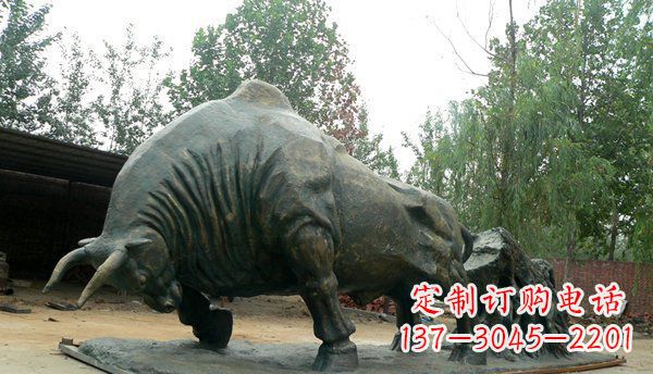南通铜雕牛雕塑-领雕塑定制