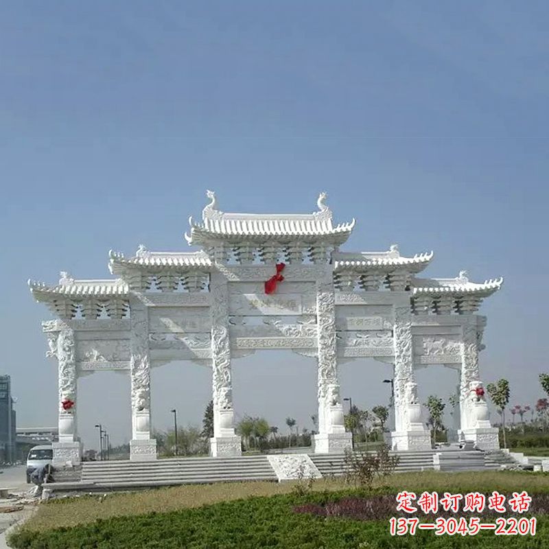 南通精美石牌坊雕塑,美化您的空间