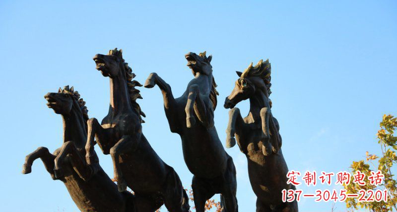 南通广场立马动物铜雕 (2)