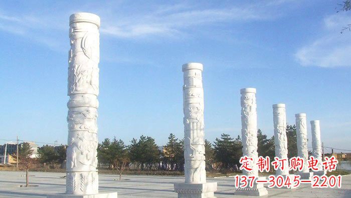 南通广场龙柱石雕