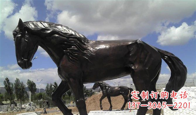 南通广场马动物铜雕 (3)