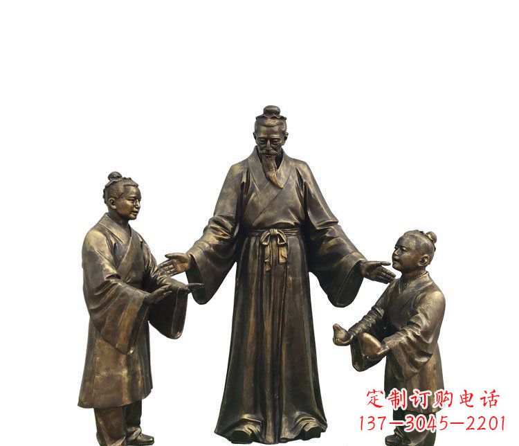 南通精美铜雕孔融雕塑,温柔释放你的情怀
