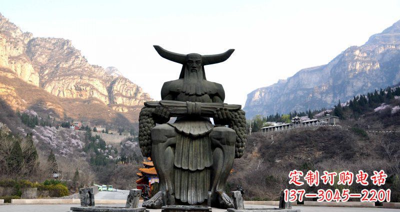 南通中领雕塑炎帝景观铜雕