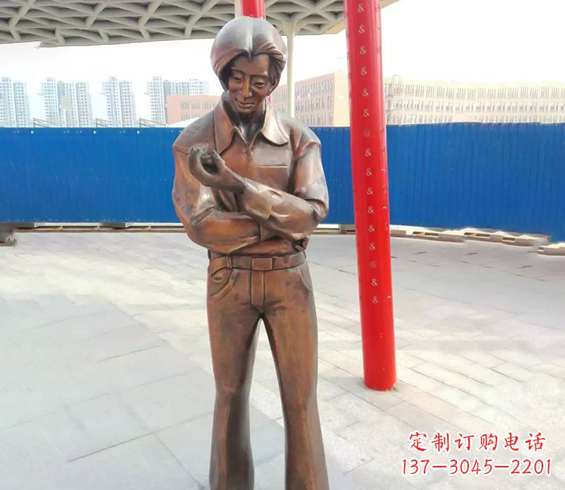 南通中领雕塑的女性人物铜雕