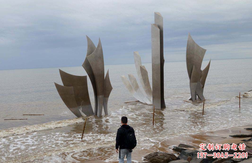 南通海洋船帆雕塑——送给宁静海滩的时刻