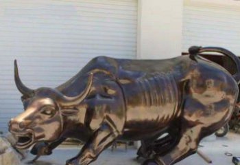 南通广场华尔街铜牛动物铜雕-优质的动物铜雕定制