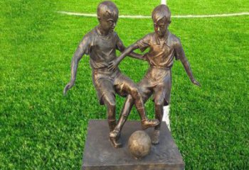 南通金属足球雕塑，展现童真烂漫！