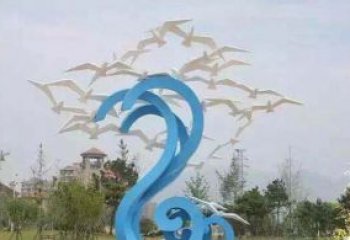 南通精美海鸥雕塑，传递美好海洋情怀