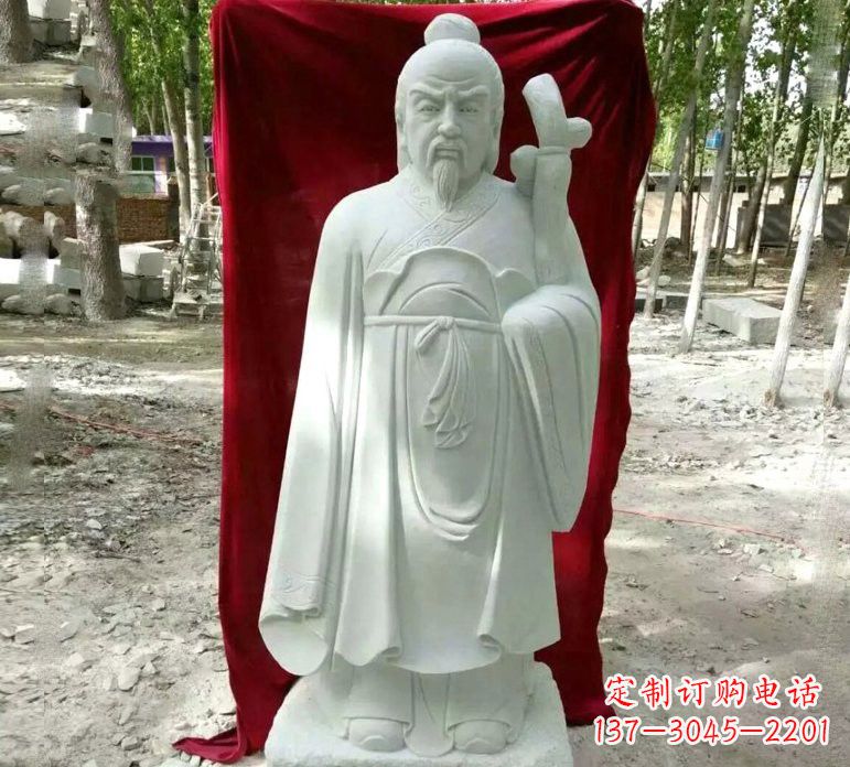 南通汉白玉古代名医华佗雕塑