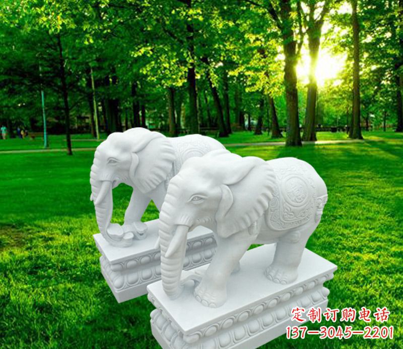南通山水万古传统招财大象雕塑