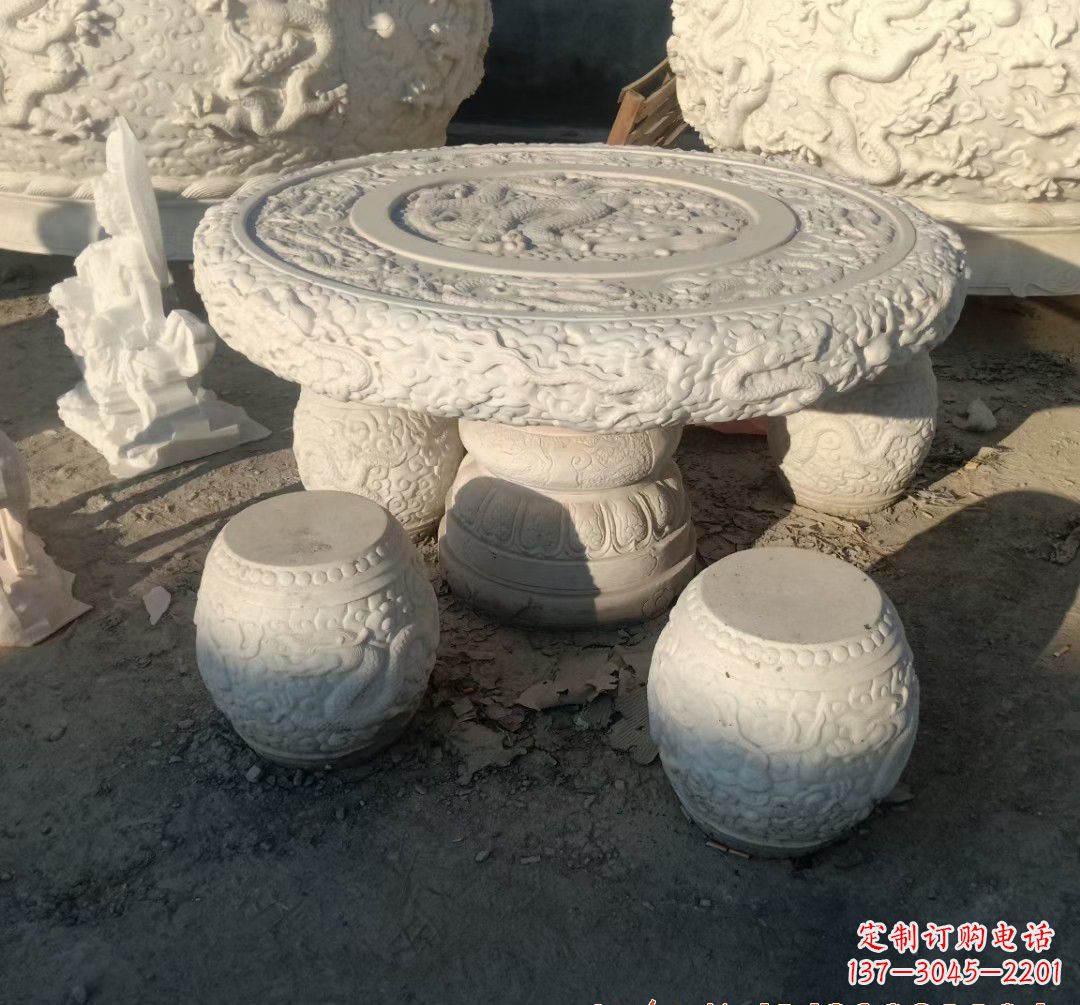 南通中领雕塑推出的汉白玉魔力龙雕塑,以汉白玉…