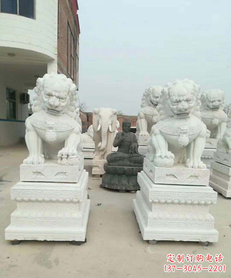 南通精美狮子雕塑,复古典雅高贵