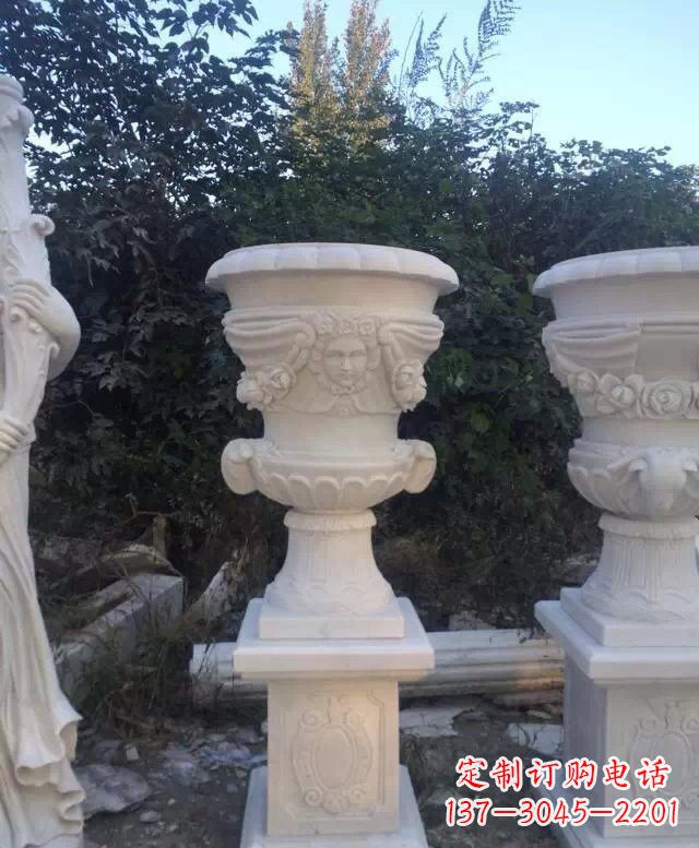 南通汉白玉欧式花盆