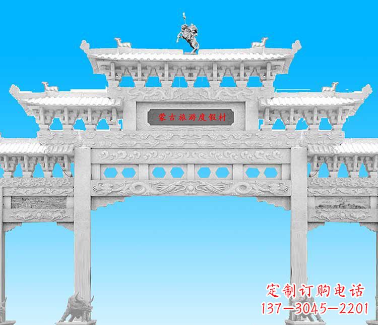 南通汉白玉牌楼雕塑