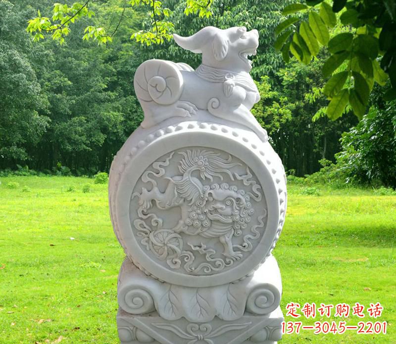 南通中领雕塑貔貅抱鼓石雕塑