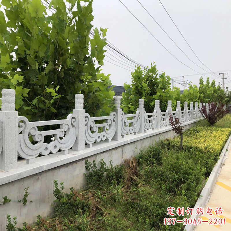 南通汉白玉石栏杆雕塑,精雕细琢,精美无比
