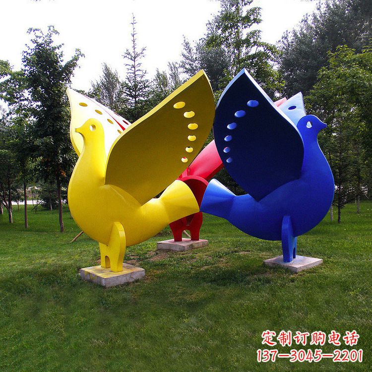 南通象征和平的和平鸽雕塑