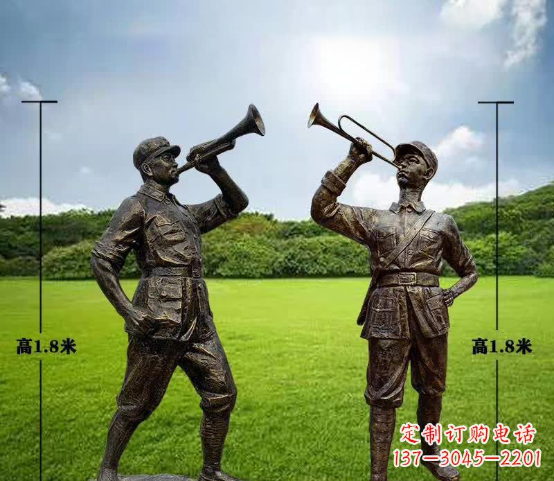 南通红色文化主题红军铜雕112