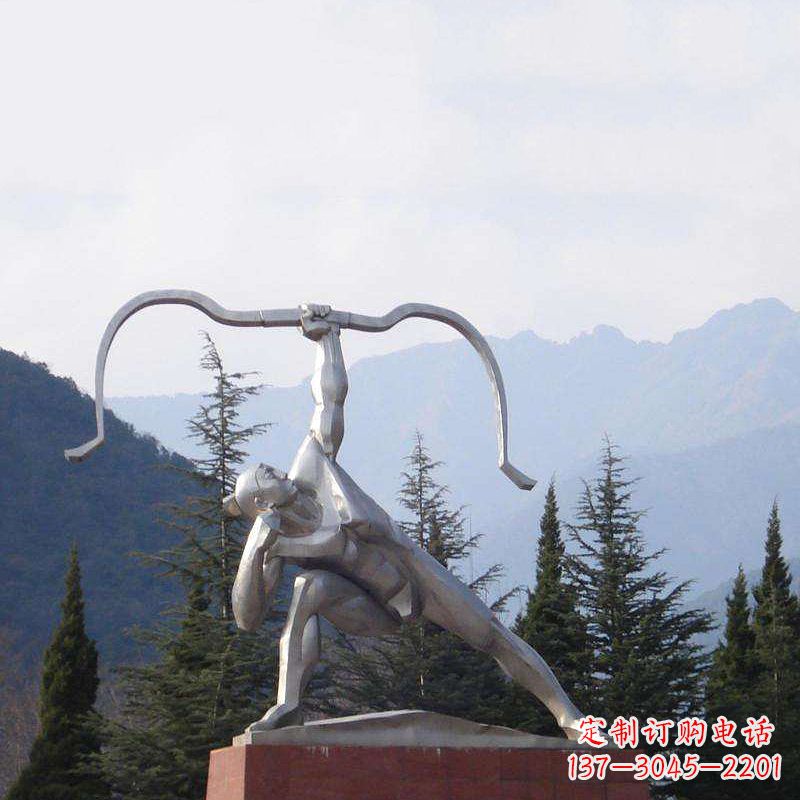 南通后羿射日不锈钢雕塑