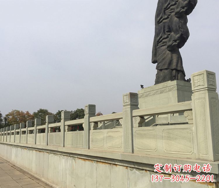 南通精美的护城河大理石栏板雕塑