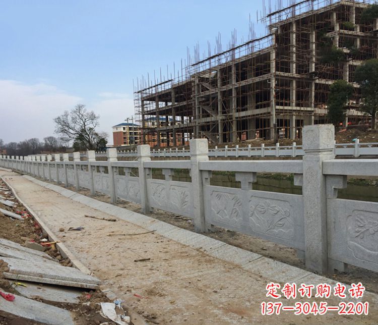 南通护城河大理石栏板石雕 (4)