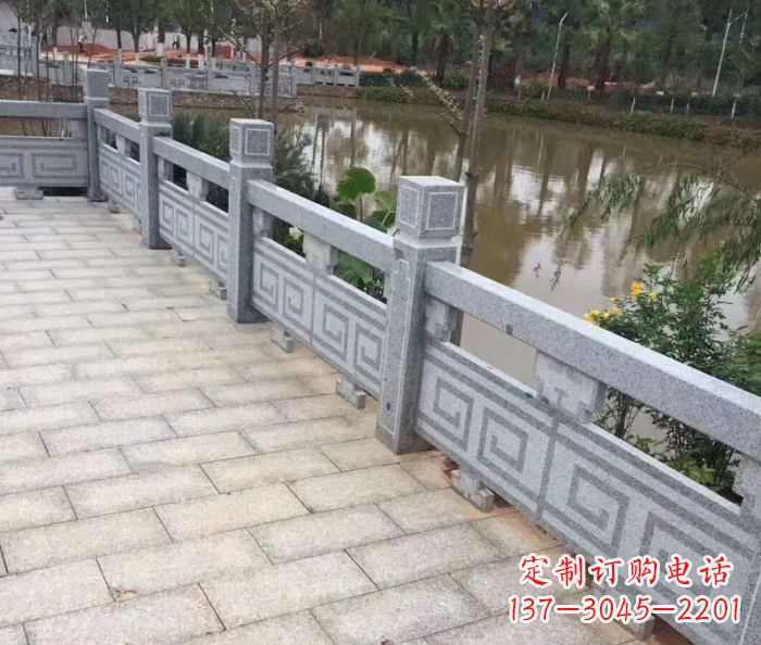 南通护城河建筑石雕栏板 (4)