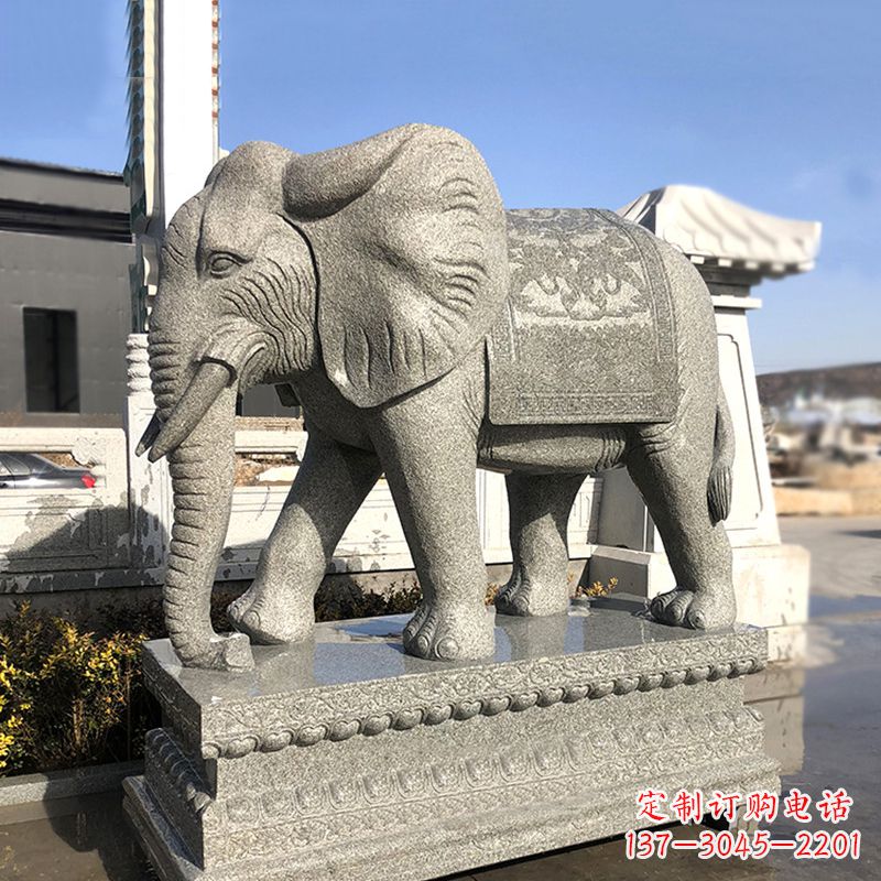 南通花岗岩大象石雕,融合古典与现代的艺术精品