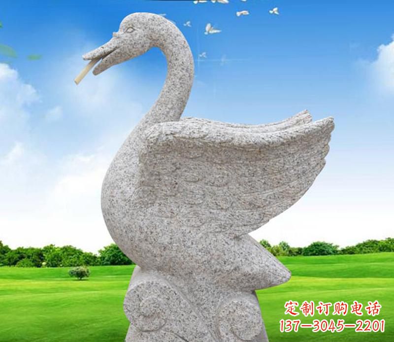 南通花岗岩艺术天鹅雕塑