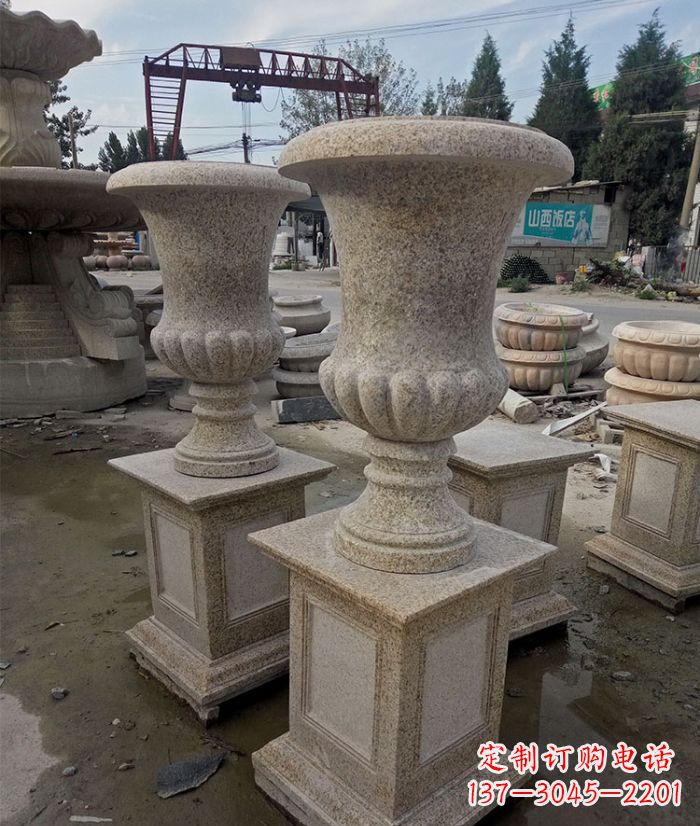 南通花岗岩欧式花钵花盆雕塑