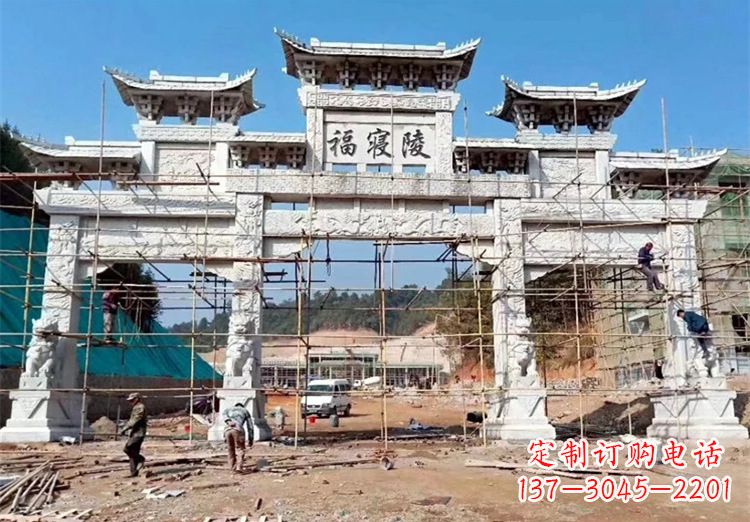 南通花岗岩牌坊雕塑,精致细腻的定制精品