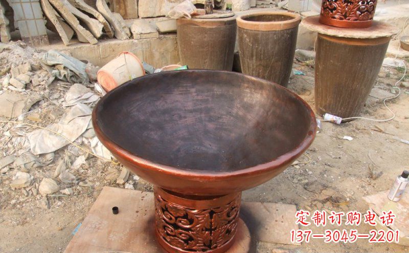 南通花盆公园景观铜雕
