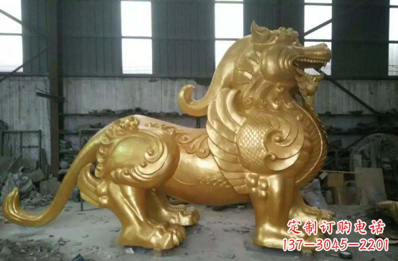 南通精致定制黄铜貔貅雕塑