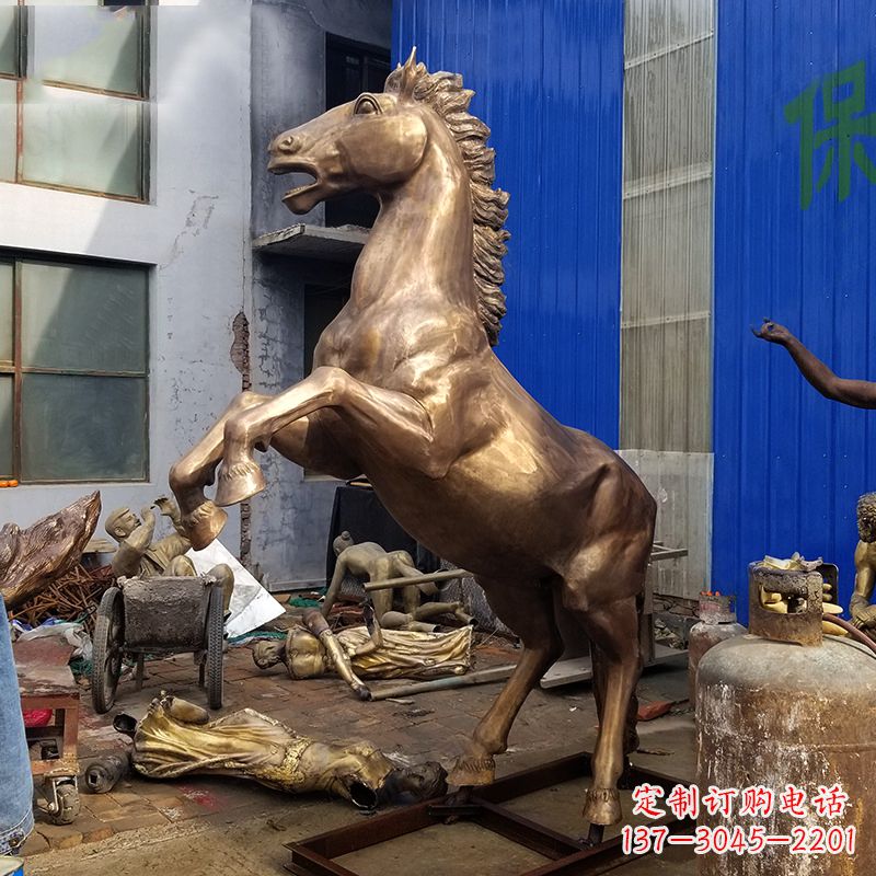 南通黄铜马儿雕塑