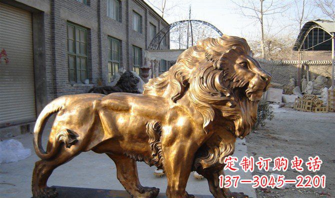 南通黄铜精美西洋狮子铜雕