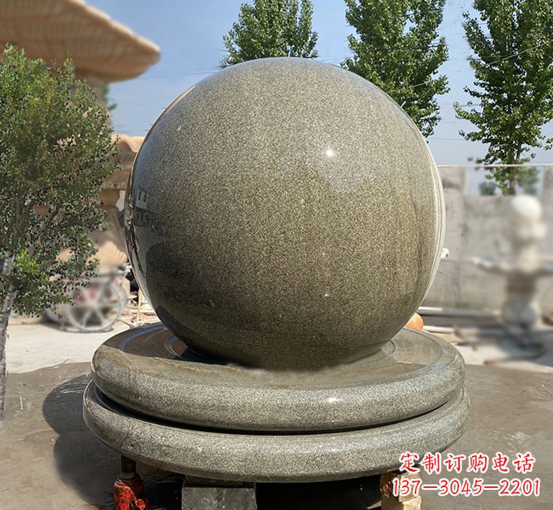南通黄锈石风水球