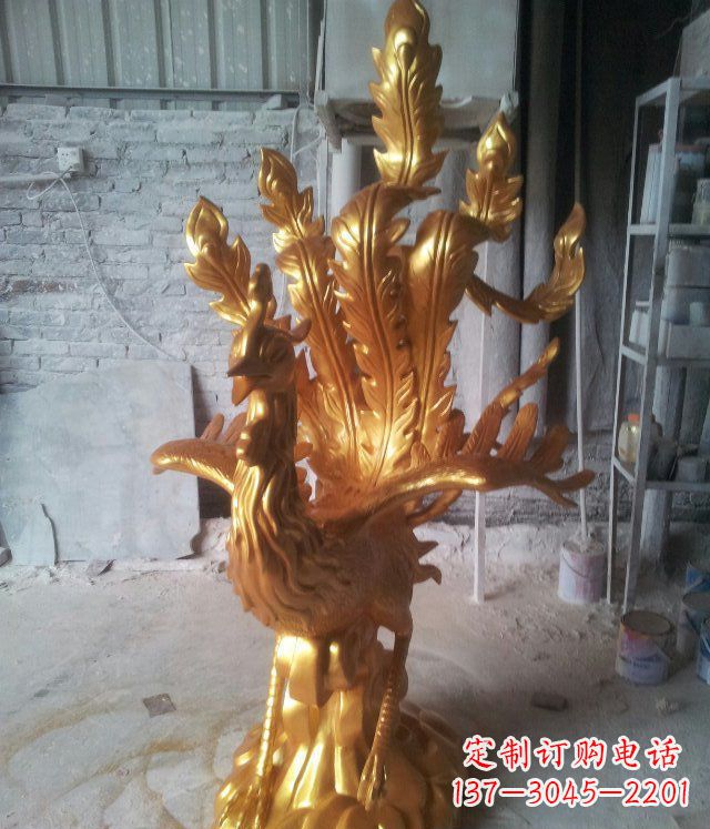 南通金凤凰玻璃钢仿铜动物雕塑