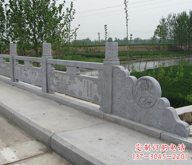 南通景区大理石栏板石雕 (9)