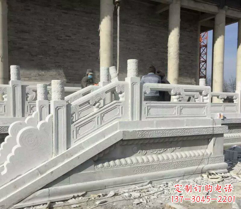 南通景区大理石栏板石雕 (10)