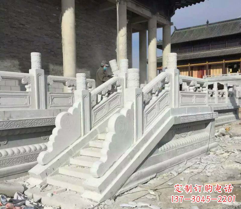南通景区大理石栏板石雕 (11)