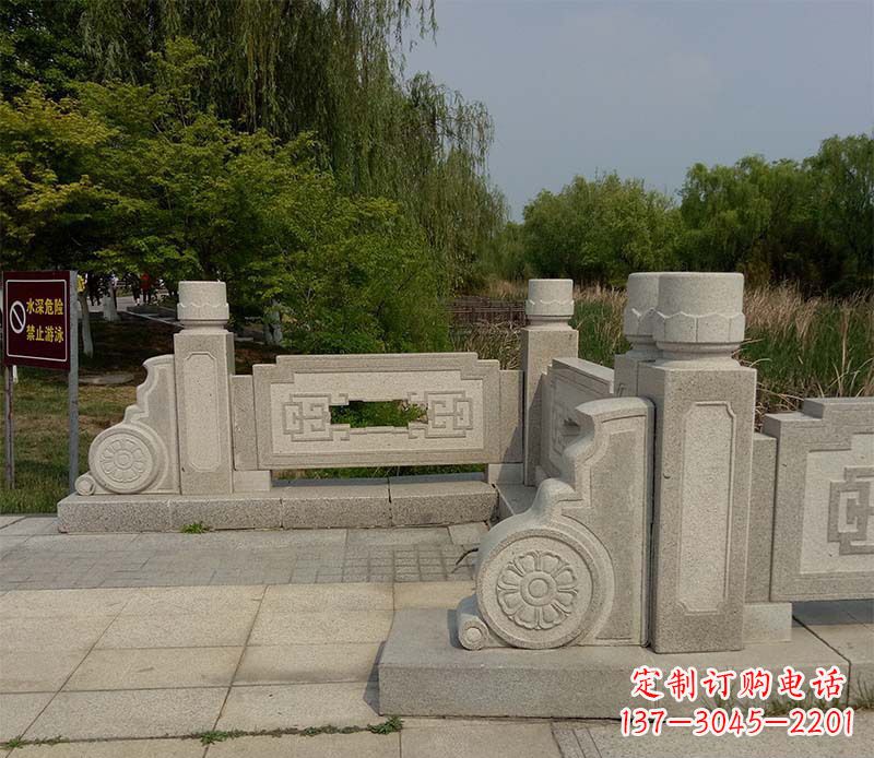 南通景区大理石栏板石雕_1