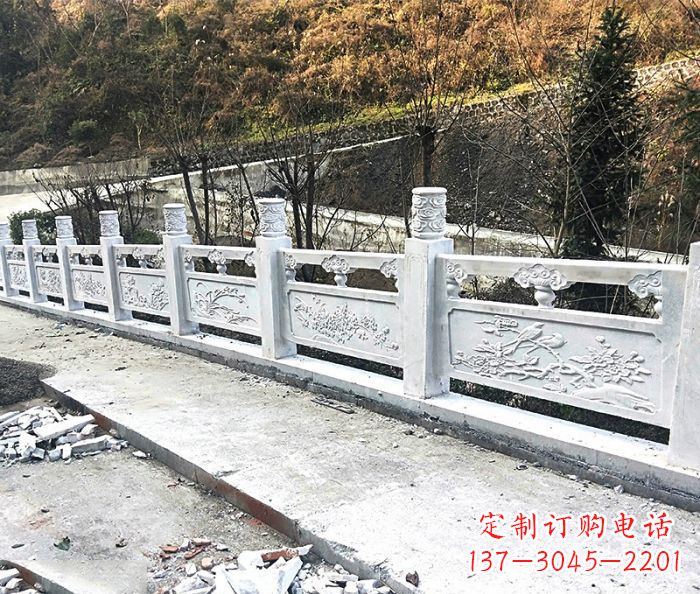 南通景区大理石栏杆石雕 (2)