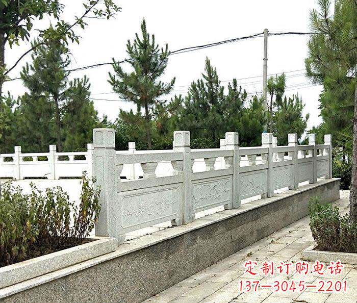南通景区大理石栏杆石雕_2