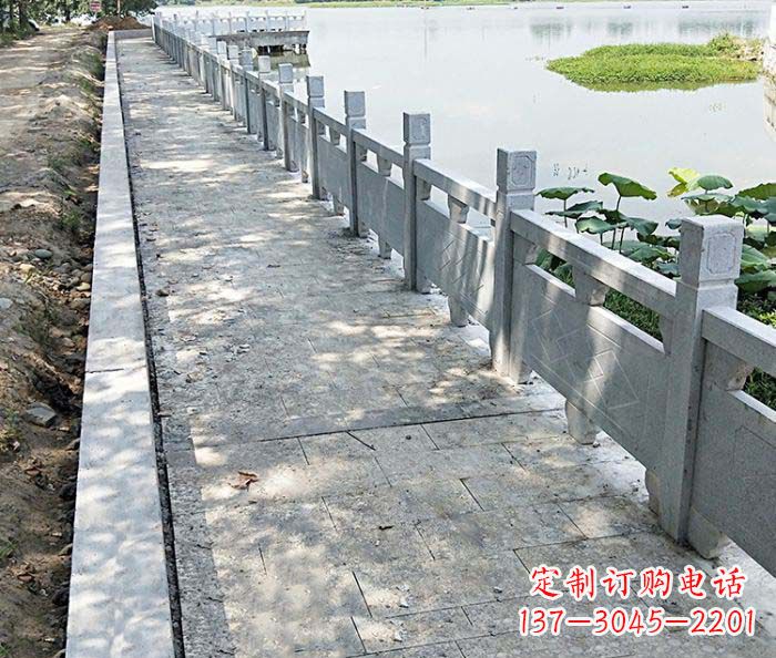 南通景区大理石栏杆石雕_1