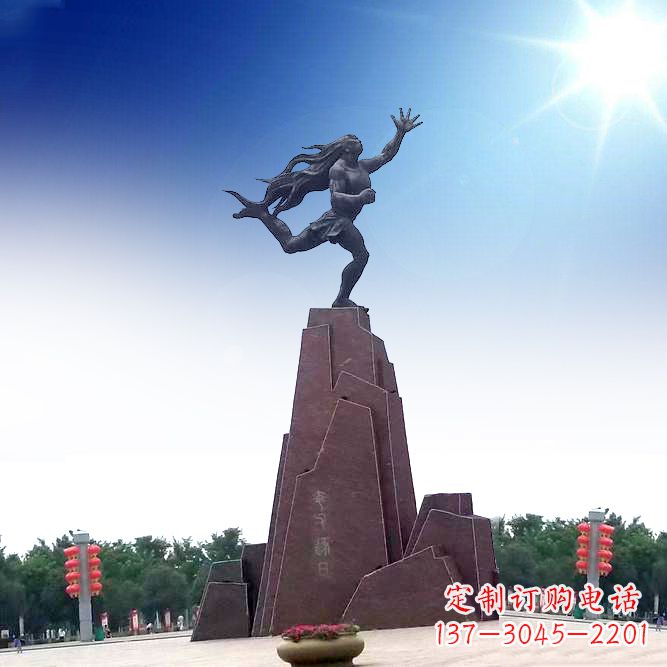 南通景区广场夸父逐日雕塑