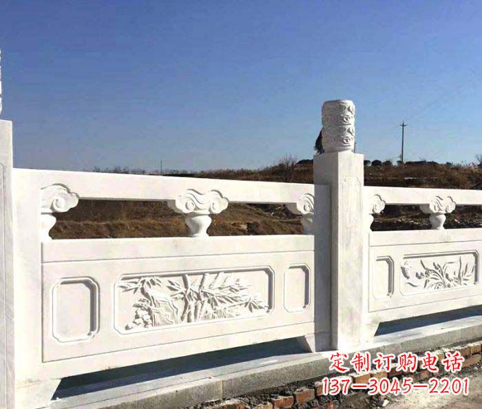 南通泰安中领雕塑汉白玉石浮雕栏板