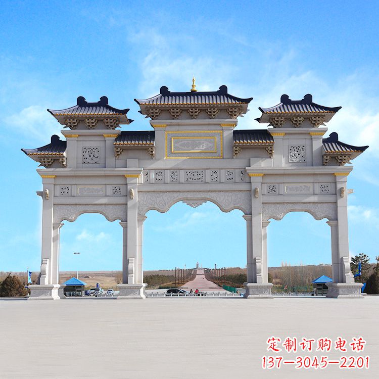 南通牌坊雕塑定制,让您的景点更出彩