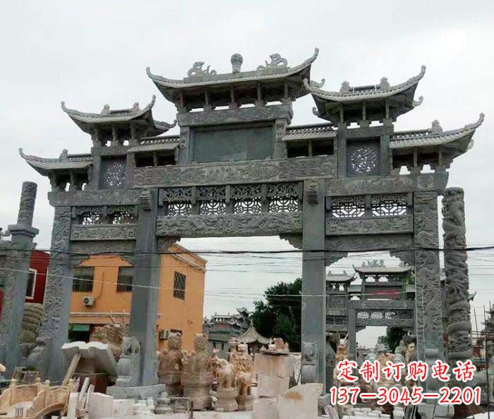 南通石雕牌坊，精致雕塑让你完美点缀