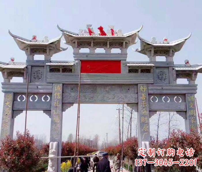 南通传承经典，尊崇古风：牌坊石雕